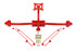 BMR Bolt-On Parachute Mount - Red (2014 - 2019 Corvette) PM570R