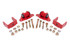 BMR Delrin Transmission/Differential Mount - Red (2014 - 2019 Corvette) TM571R