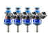 FIC ISC-1200H-4 1200cc high impedance SHORT injectors for 4-cylinder engines with 38mm injector height