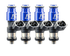 Fuel Injector Clinic 2150cc high impedance custom injector set ISC-2150H-4 with 53mm height and 14mm top by 21mm bottom O-rings