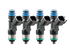 Fuel Injector Clinic 775cc custom four cylinder fuel injector set 53mm 11mm top 14mm bottom O-ring 0775-53-11-14-4