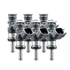 FIC ISC-1440H-6 1440cc SHORT high impedance six cylinder fuel injectors with stainless alloy valves, Data Match Technology, and solder-in pigtails