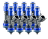 Fuel Injector Clinic 1000cc eight cylinder fuel injector set 64mm with 14mm top and 21mm bottom O-rings 1000-64-14-21-8