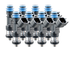 Fuel Injector Clinic 1000cc eight cylinder fuel injector set 53mm with 11mm top and 16mm bottom O-rings 1000-53-11-16-8