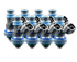 Fuel Injector Clinic 2150cc SHORT eight cylinder fuel injector set 38mm with 11mm top and 21mm bottom O-rings 2150-38-11-21-8