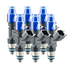 Fuel Injector Clinic 0525-64-11-11-8 525cc fuel injector set for eight cylinder engines with 64mm height and 11mm top and bottom O-rings
