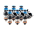 Fuel Injector Clinic 660cc shorty injector kit 0660-38-11-14-8 with matched injectors, solder-in pigtails, and lifetime warranty