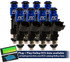 FIC ish01-0525h 525cc fuel injectors rated 58 lbs/hr at 58 PSI for Holley GM and Ford