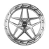 F1R 20x10 FS5 Wheel - 5x112 +38 - Machine Silver FS520105112MS38