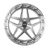 F1R 20x10 FS5 Wheel - 5x114 +38 - Machine Silver FS520105114MS38