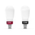 Cobb Tall Weighted Cobb Knob - White w/Red Trim (2017 - 2021 Honda Civic Type R / 2017 - 2020 Civic Si) - 2H1370-W-RD