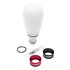 Cobb Tall Weighted Cobb Knob - White w/Red Trim (2017 - 2021 Honda Civic Type R / 2017 - 2020 Civic Si) - 2H1370-W-RD