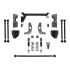 Detroit Speed QuadraLink Rear Suspension Kit - Weld-In Axle Brackets - Single-Adjustable Shocks (1973 - 1987 Chevrolet C10 / GMC C15) 041751-SDS