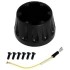 Detroit Speed Billet Aluminum Steering Wheel Adapter - Black Anodized (1969 - 1991 GM / Ididit / Flaming River GM-Style Columns) 092566DS