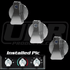 UPR Products Regular AC Knobs - Polished (1989 - 2004 Mustang) 1003-89-02
