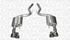 Corsa Exhaust Sport Axle Back Polished Quad Tip (15-17 Mustang GT) 14334