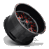 Fuel Off-Road 18x9 Stroke Wheel 6 Bolt -12 ET Gloss Black w/Candy Red D612