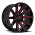 Fuel Off-Road 20x9 Contra Wheel 5 Bolt 1 ET 110.30 Bore Black & Red D643
