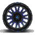 Fuel Off-Road 20x10 Stroke Wheel 5 Bolt -18 ET 110.30 Bore Gloss Black w/Candy Blue D645
