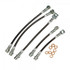 J&M Stainless Steel Brake Hose Kit - Front & Rear - Clear (1993 - 1997 Camaro / Firebird - No Traction Control) 22504-C