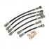 J&M Stainless Steel Brake Hose Kit - Front & Rear - Clear (1993 - 1997 Camaro / Firebird - Traction Control) 22505-C