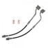 J&M Stainless Steel Brake Hose Kit - Front - Black (1987 - 1993 Mustang) 22515F-B