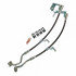J&M Stainless Steel Brake Hose Kit - Front - Clear (2005 - 2014 Mustang w/ABS) 22530F-C