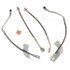 J&M Traction Control Front/Rear Brake Hose Kit Clear Coat (99-04 Mustang) 22552-C