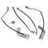 J&M Stainless Steel Brake Hose Kit - Front & Rear - Black (1999 - 2004 Mustang - No Traction Control) 22553-B