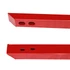 J&M Full Length Jacking Rails - Low Profile - Red (2015 - 2026 Mustang Coupe) 25200R