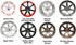 Project 6GR Five Wheel Pair (2005-2023 Mustang S550 / 2024-up Mustang S650). Bolt Pattern 5x114.3