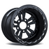 RC Components 15x14 Fusion Rear Wheel Single Beadlock Black Rim