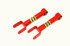 BMR Upper Control Arms - DOM - On-Car Adjustable - Spherical Bearings - Red (1978 - 1987 G-Body) UTCA016R