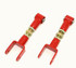 BMR Upper Control Arms - DOM - On-Car Adjustable - Spherical Bearings - Red (1979 - 2004 Mustang) UTCA015R