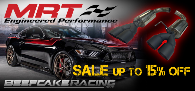 Save up to 15% off MRT Exhaust now at Beefcake Racing. 