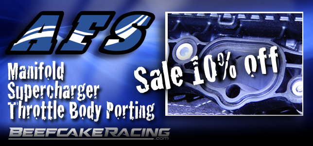 Black Friday Sale 10% Off AFS Solutions Manifold Porting at Beefcake Racing