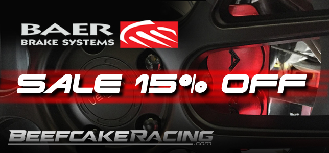 Black Friday Sale 15% Off Baer Brakes at Beefcake Racing