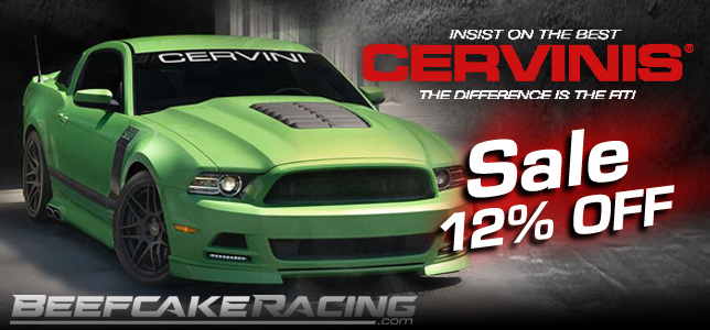 Christmas Sale 12% off Cervinis Auto Products at Beefcake Racing