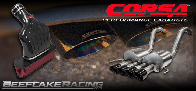 Shop all Corsa Performance Exhaust and Carbon Fiber Intakes now at Beefcake Racing. Call 1-855-827-7223 for lowest prices. 