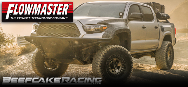Shop all Flowmaster performance exhaust systems for F-150, Mustang, Challenger, Dodge Ram and more now at Beefcake Racing.