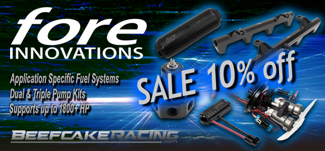 Shop all Fore Innovations performance fuel systems now 10% off at Beefcake Racing