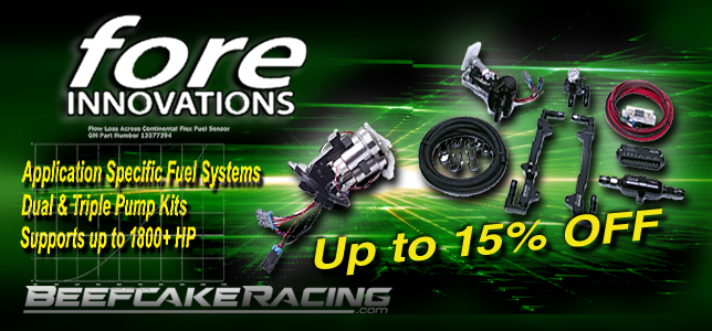 Black Friday Sale Save up to 15% off Fore Innovations Fuel Systems at Beefcake Racing