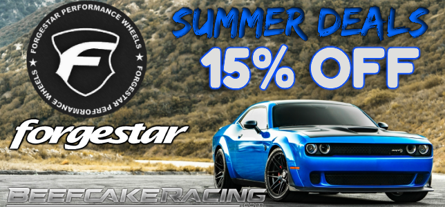 Forgestar Wheels Sale 15% Off at Beefcake Racing