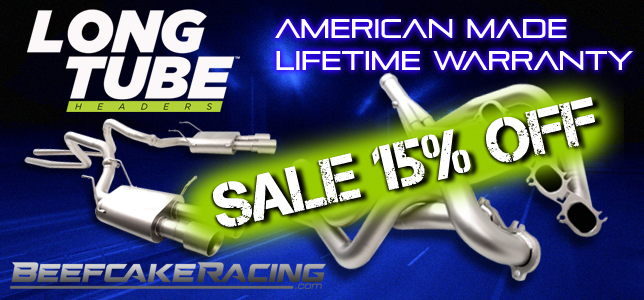 Save 15% Off LTH Headers and Exhaust Parts at Beefcake Racing