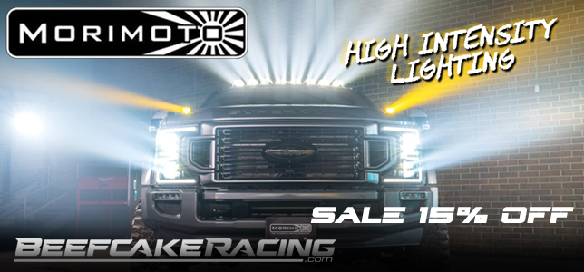 Shop all Morimoto LED Lighting upgrades now 15% Off at Beefcake Racing.