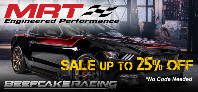 Save up to 25% Off MRT Performance Exhaust now at Beefcake Racing.