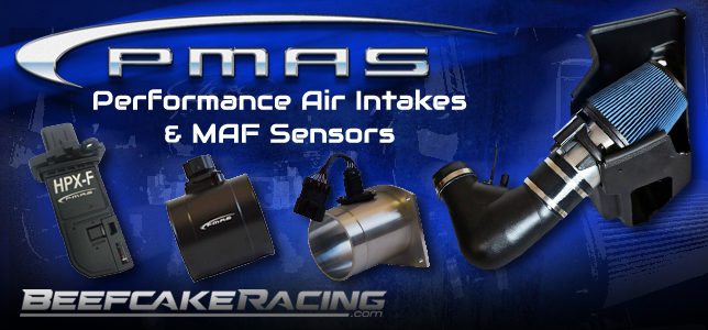 Shop all PMAS Performance Cold Air Intakes and MAF sensors at Beefcake Racing. 