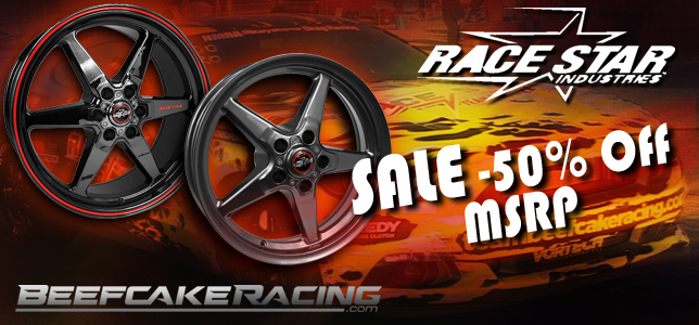 Save -50% Race Star Wheels now at Beefcake Racing.