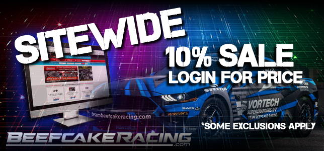 Sitewide 10% Off Sale with LOGIN on Aftermarket Auto Performance Parts and Accessories at Beefcake Racing. 