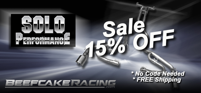 Black Friday Sale 15% Off  Solo Exhaust at Beefcake Racing